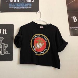 Cropped marines shirt